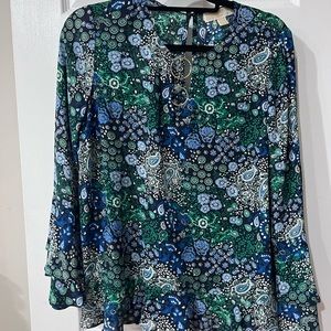 MK floral blouse